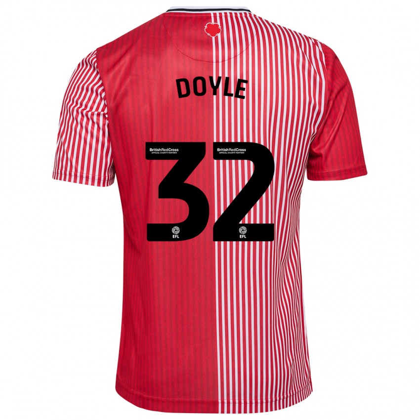 Niño Camiseta Kamari Doyle #32 Rojo 1ª Equipación 2023/24 La Camisa