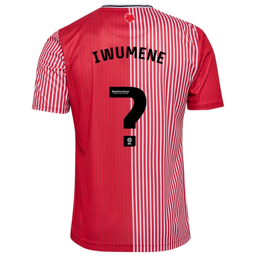Niño Camiseta Alex Stepien-Iwumene #0 Rojo 1ª Equipación 2023/24 La Camisa