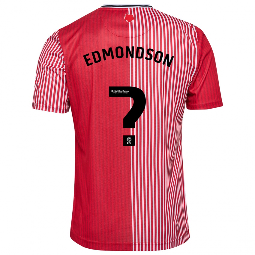 Niño Camiseta Tyler Edmondson #0 Rojo 1ª Equipación 2023/24 La Camisa