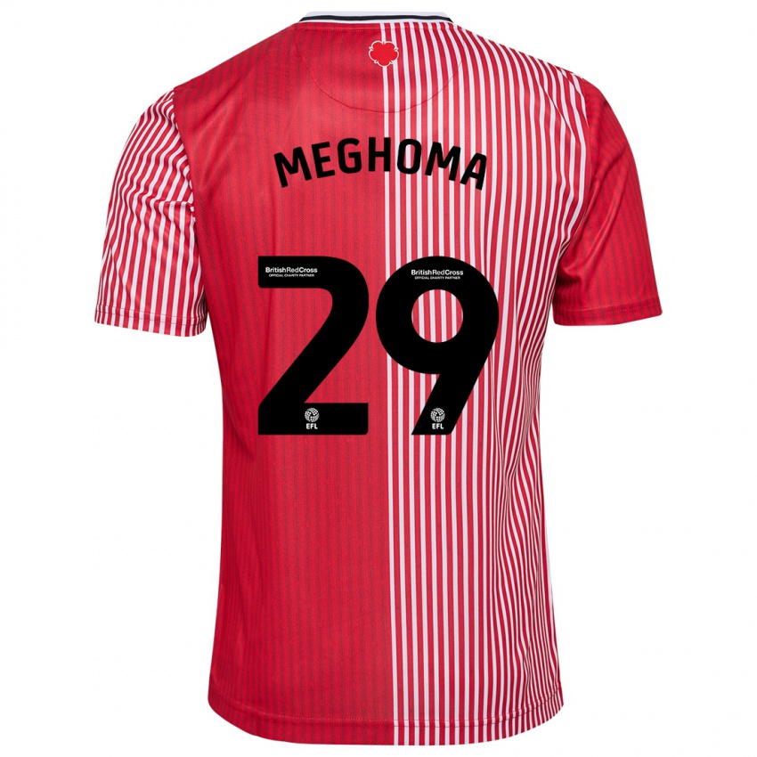 Niño Camiseta Jayden Meghoma #29 Rojo 1ª Equipación 2023/24 La Camisa