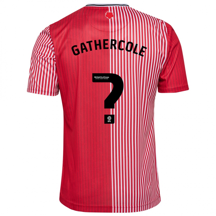 Niño Camiseta Harry Gathercole #0 Rojo 1ª Equipación 2023/24 La Camisa