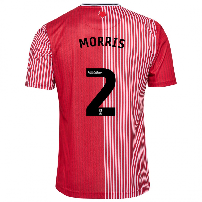 Niño Camiseta Ella Morris #2 Rojo 1ª Equipación 2023/24 La Camisa
