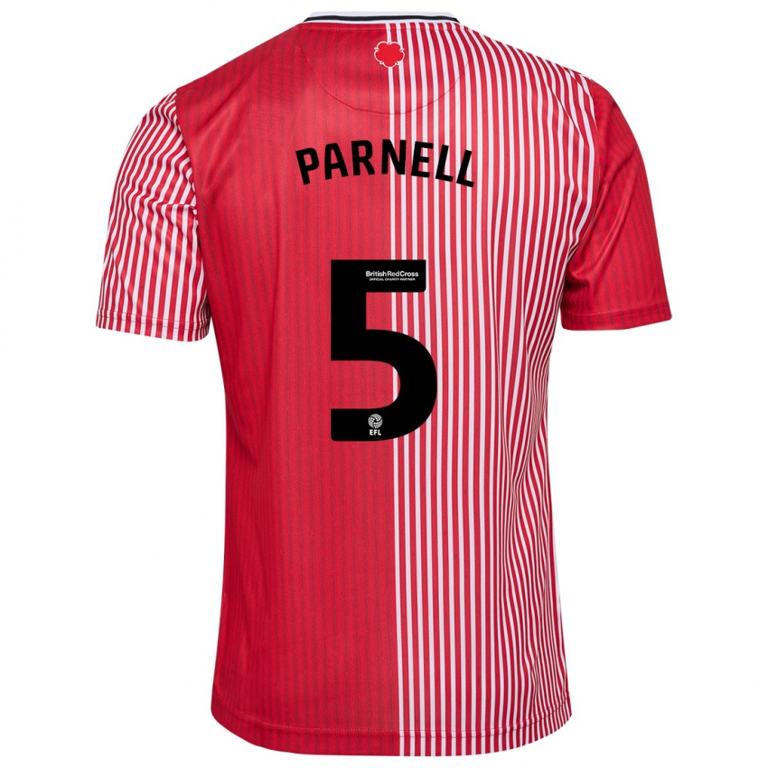 Niño Camiseta Rosanna Parnell #5 Rojo 1ª Equipación 2023/24 La Camisa