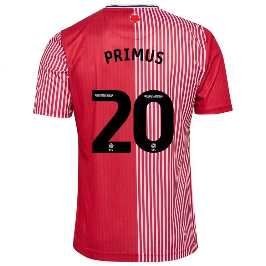 Niño Camiseta Atlanta Primus #20 Rojo 1ª Equipación 2023/24 La Camisa