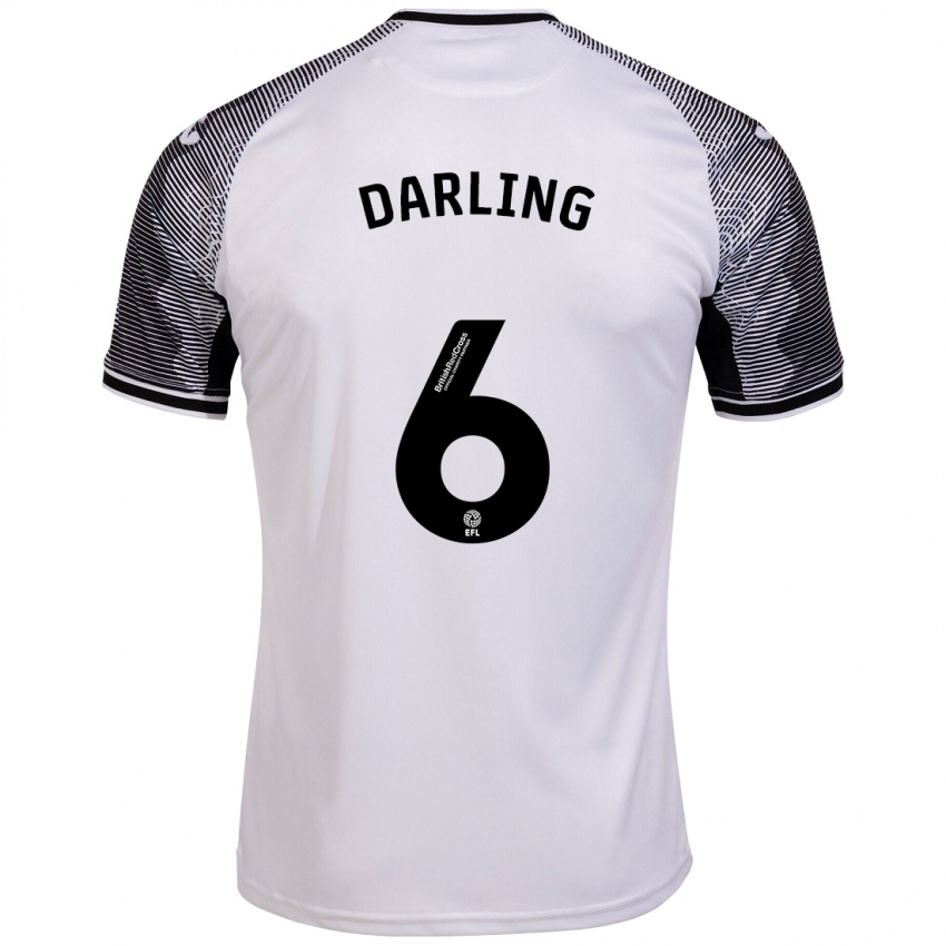 Niño Camiseta Harry Darling #6 Blanco 1ª Equipación 2023/24 La Camisa