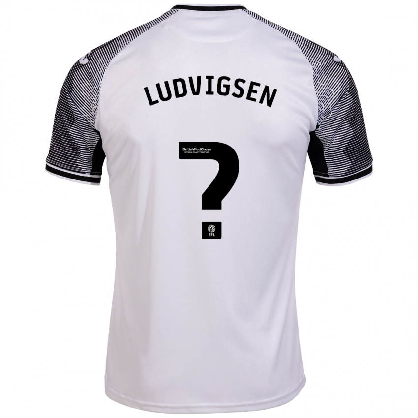 Niño Camiseta Kai Ludvigsen #0 Blanco 1ª Equipación 2023/24 La Camisa