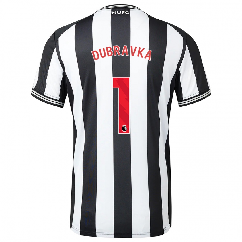 Niño Camiseta Martin Dúbravka #1 Blanco Negro 1ª Equipación 2023/24 La Camisa
