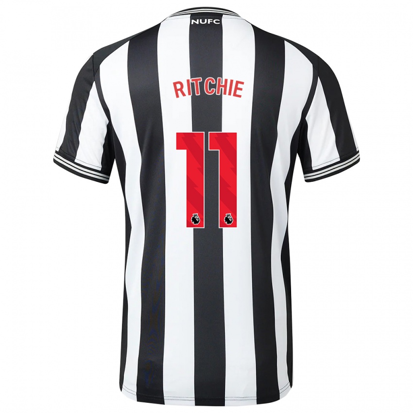 Niño Camiseta Matt Ritchie #11 Blanco Negro 1ª Equipación 2023/24 La Camisa