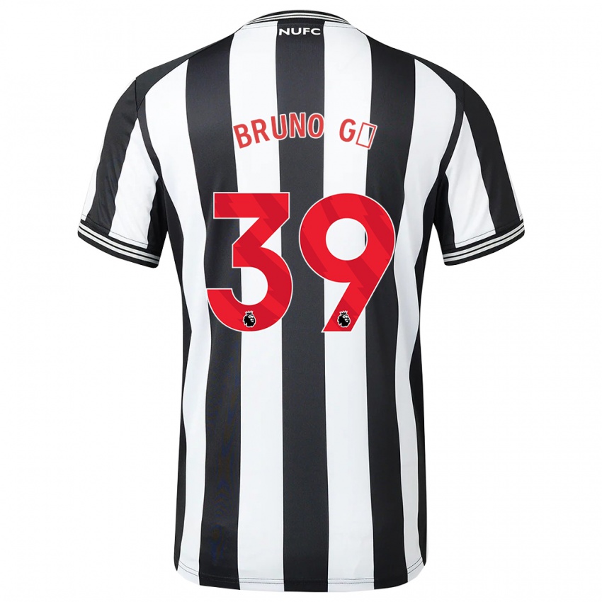 Niño Camiseta Bruno Guimaraes #39 Blanco Negro 1ª Equipación 2023/24 La Camisa
