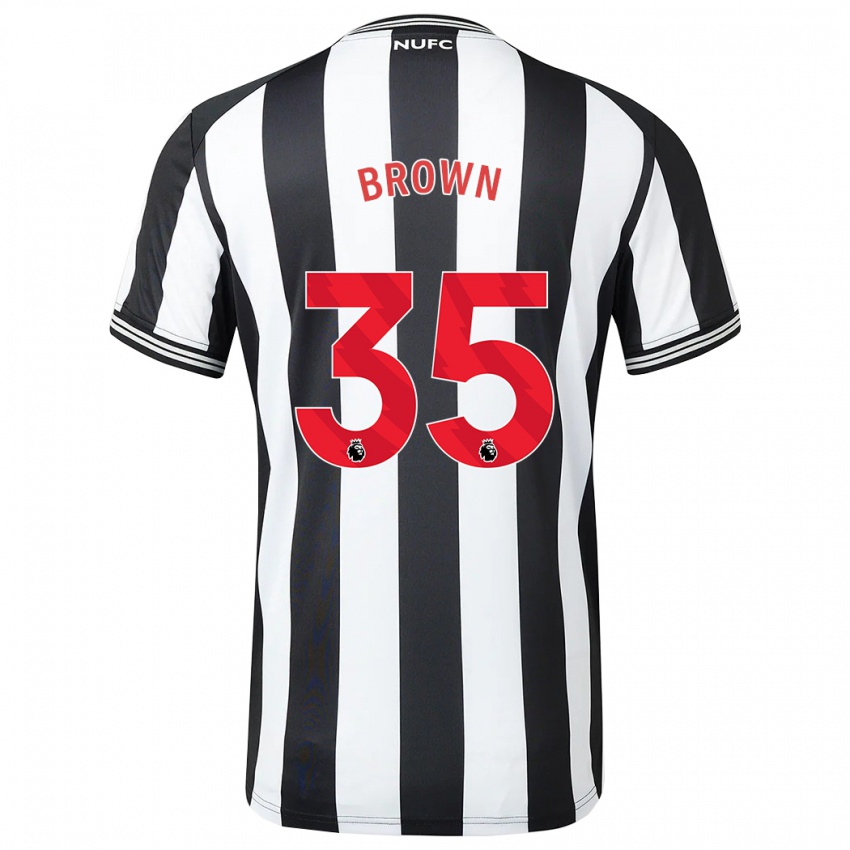 Niño Camiseta Will Brown #35 Blanco Negro 1ª Equipación 2023/24 La Camisa