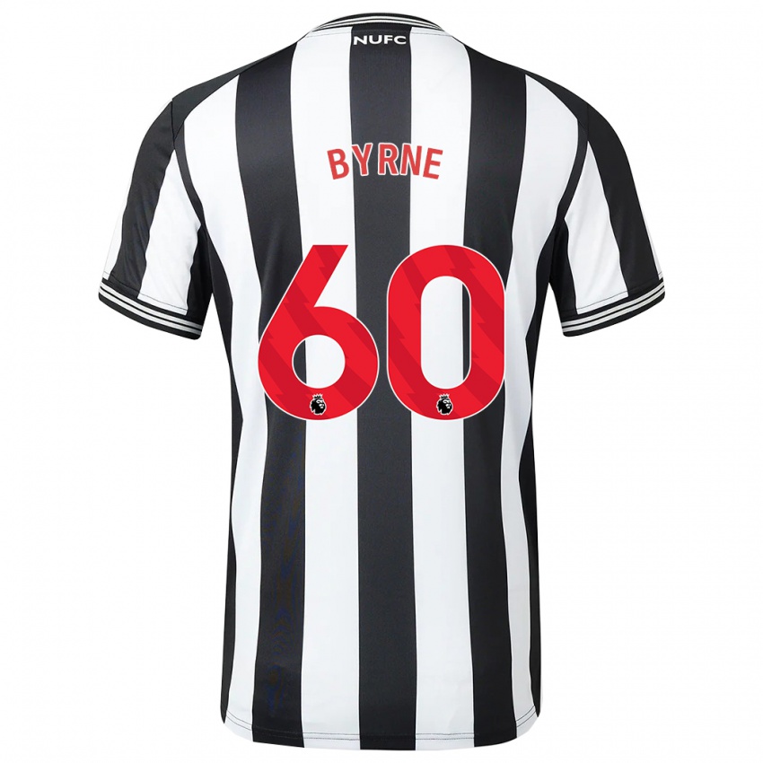 Niño Camiseta Reece Byrne #60 Blanco Negro 1ª Equipación 2023/24 La Camisa