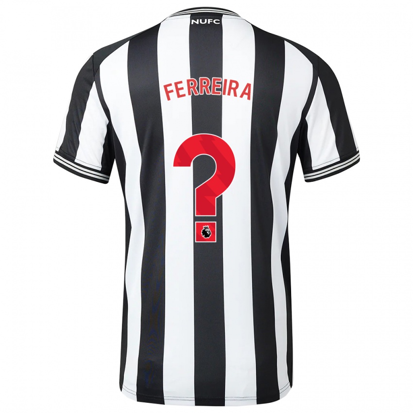 Niño Camiseta Matheos Ferreira #0 Blanco Negro 1ª Equipación 2023/24 La Camisa