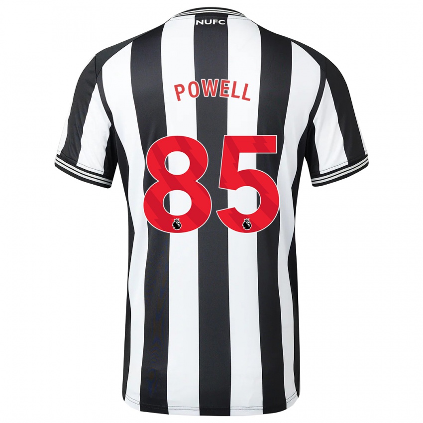 Niño Camiseta Rory Powell #85 Blanco Negro 1ª Equipación 2023/24 La Camisa