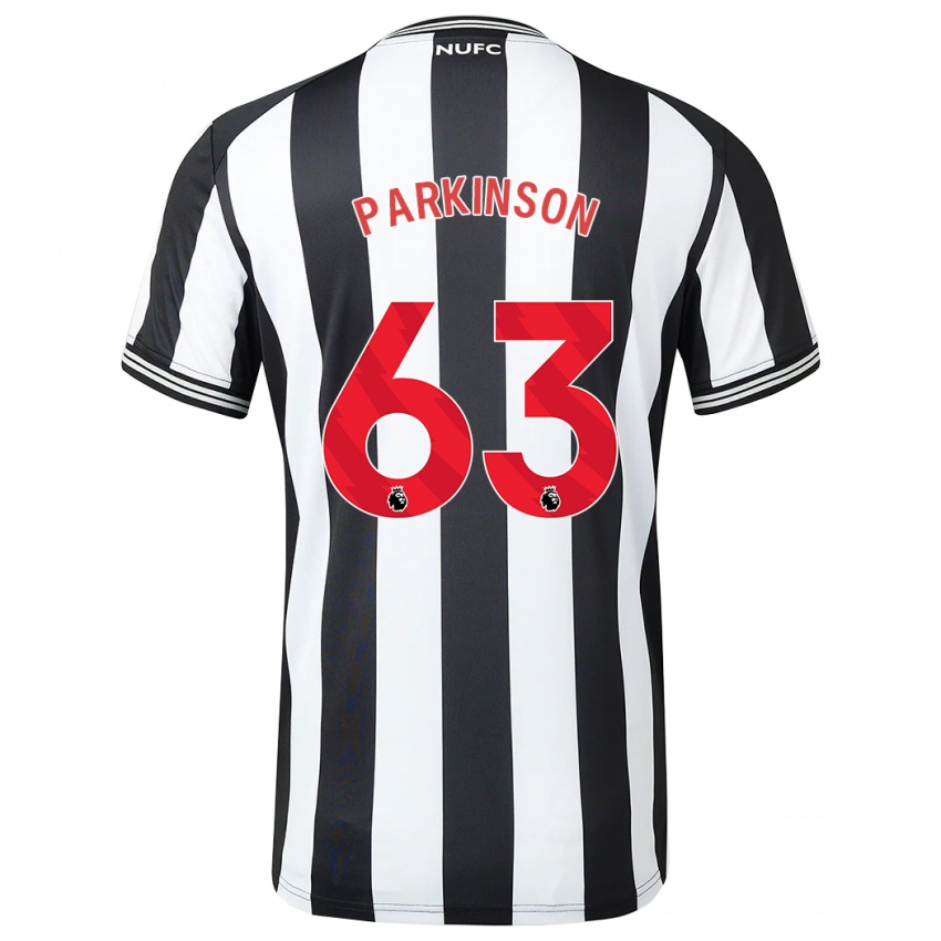 Niño Camiseta Ben Parkinson #63 Blanco Negro 1ª Equipación 2023/24 La Camisa