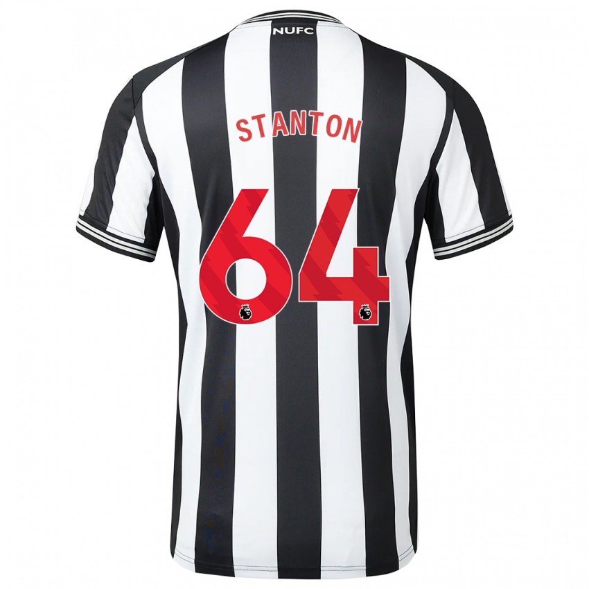 Niño Camiseta Ellis Stanton #64 Blanco Negro 1ª Equipación 2023/24 La Camisa
