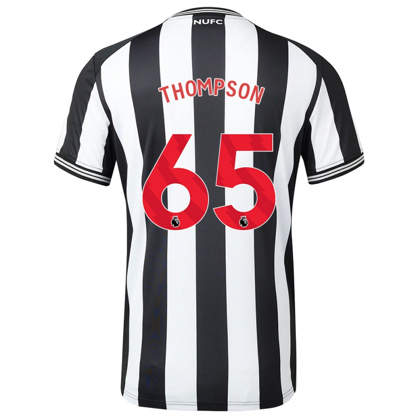 Niño Camiseta Ciaran Thompson #65 Blanco Negro 1ª Equipación 2023/24 La Camisa