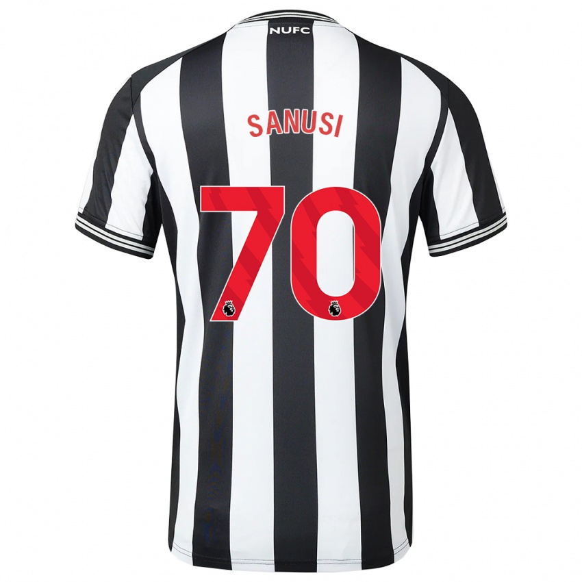 Niño Camiseta Trevan Sanusi #70 Blanco Negro 1ª Equipación 2023/24 La Camisa
