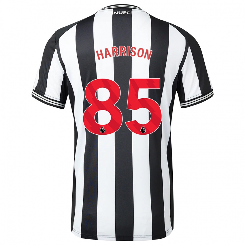 Niño Camiseta Adam Harrison #85 Blanco Negro 1ª Equipación 2023/24 La Camisa
