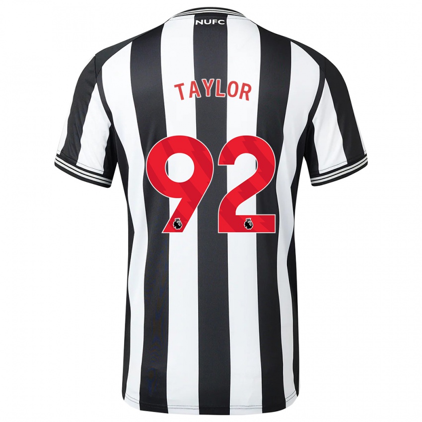 Niño Camiseta Matthew Taylor #92 Blanco Negro 1ª Equipación 2023/24 La Camisa