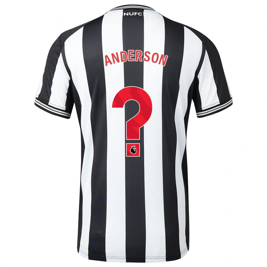 Niño Camiseta Will Anderson #0 Blanco Negro 1ª Equipación 2023/24 La Camisa