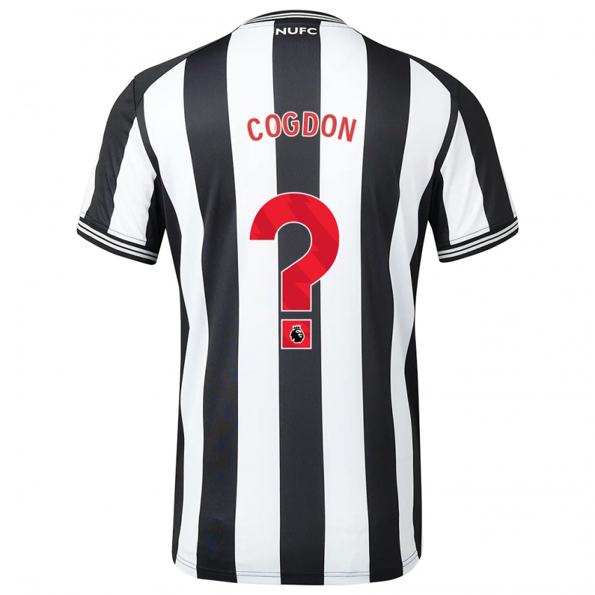 Niño Camiseta Jude Cogdon #0 Blanco Negro 1ª Equipación 2023/24 La Camisa