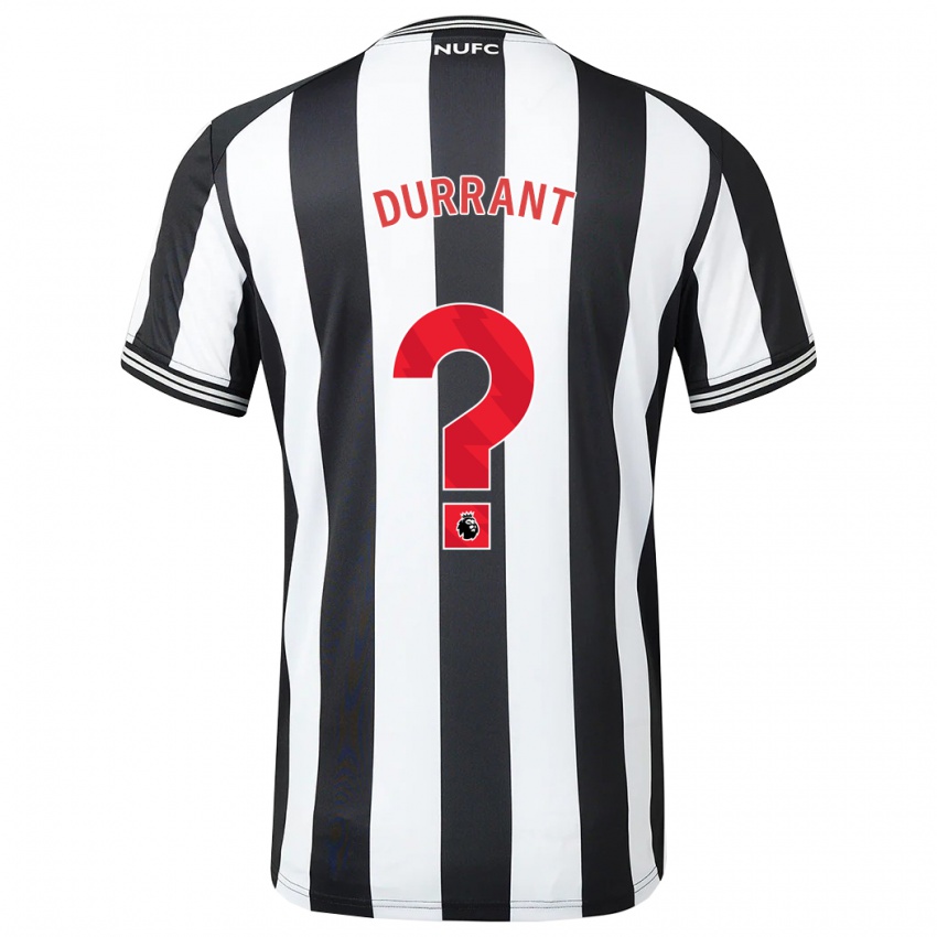 Niño Camiseta Jake Durrant #0 Blanco Negro 1ª Equipación 2023/24 La Camisa