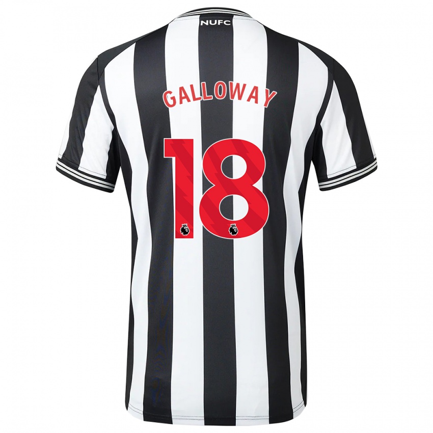 Niño Camiseta Bridget Galloway #18 Blanco Negro 1ª Equipación 2023/24 La Camisa