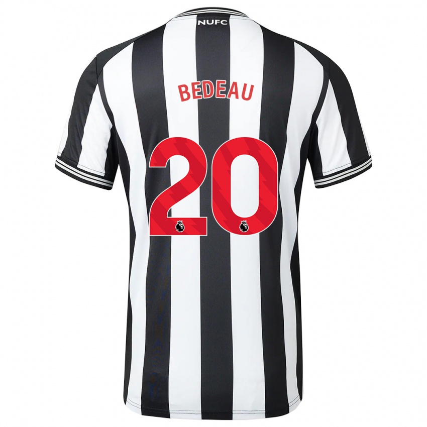 Niño Camiseta Naomi Bedeau #20 Blanco Negro 1ª Equipación 2023/24 La Camisa