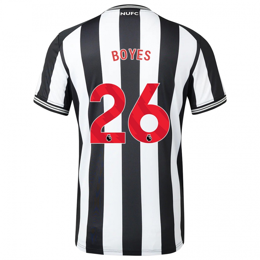 Niño Camiseta Grace Boyes #26 Blanco Negro 1ª Equipación 2023/24 La Camisa