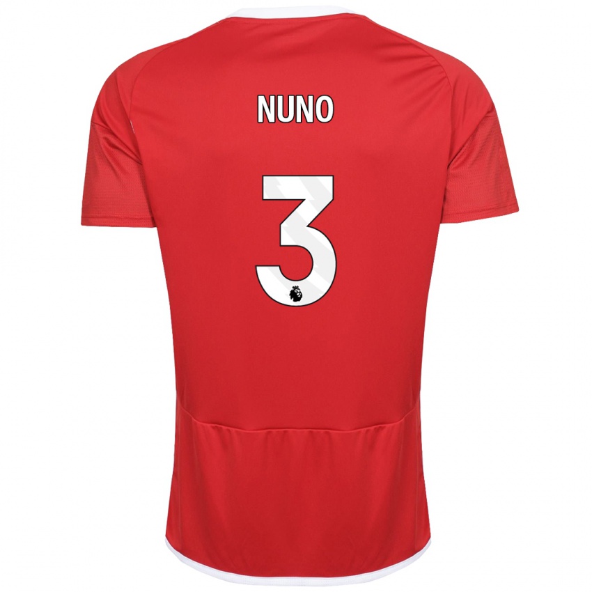 Niño Camiseta Nuno Tavares #3 Rojo 1ª Equipación 2023/24 La Camisa