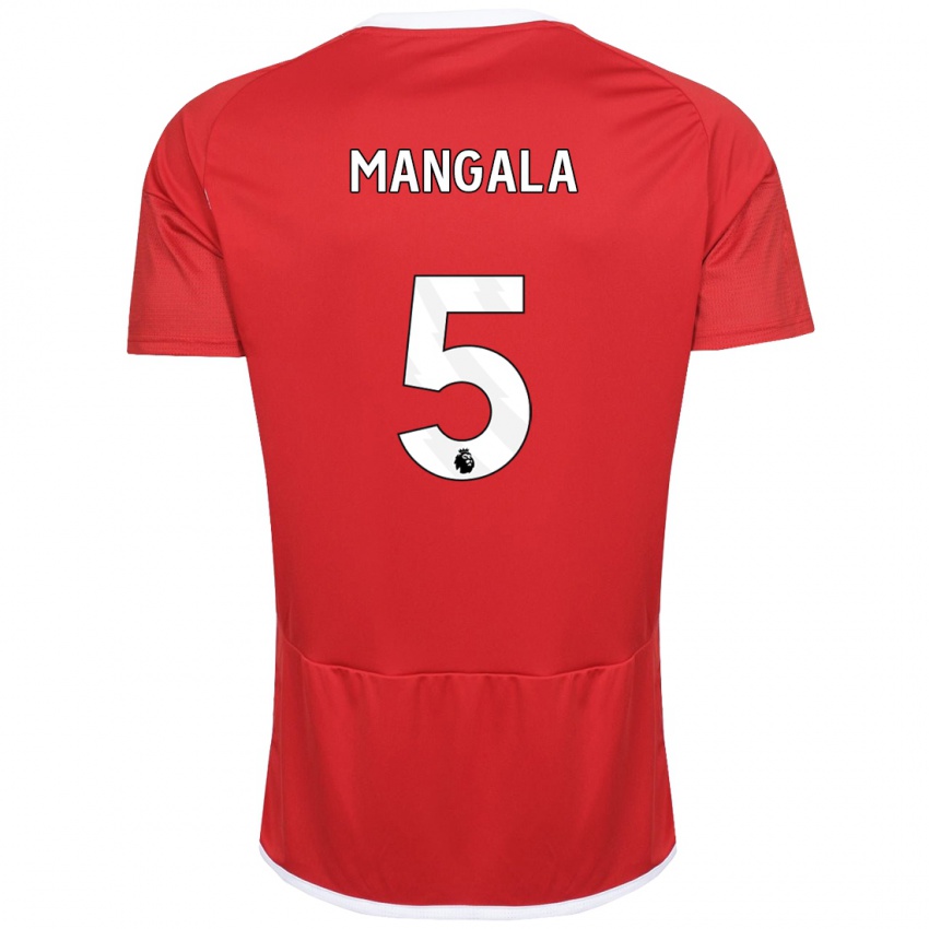Niño Camiseta Orel Mangala #5 Rojo 1ª Equipación 2023/24 La Camisa