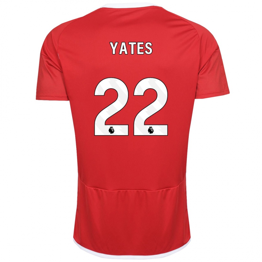 Niño Camiseta Ryan Yates #22 Rojo 1ª Equipación 2023/24 La Camisa