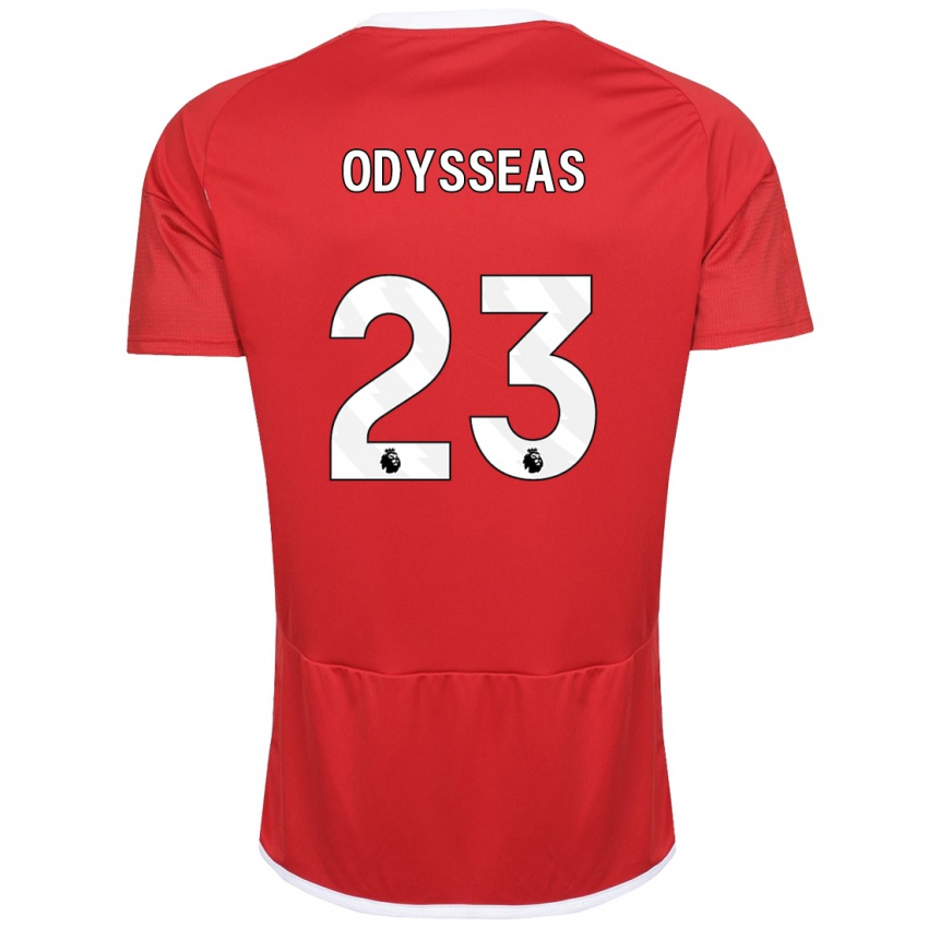 Niño Camiseta Odysseas Vlachodimos #23 Rojo 1ª Equipación 2023/24 La Camisa