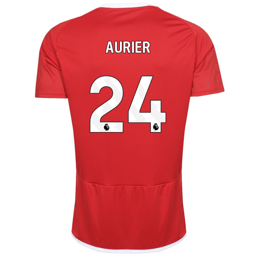 Niño Camiseta Serge Aurier #24 Rojo 1ª Equipación 2023/24 La Camisa