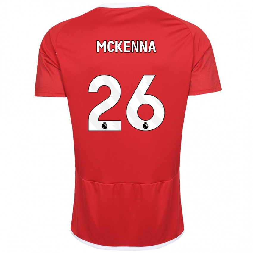 Niño Camiseta Scott Mckenna #26 Rojo 1ª Equipación 2023/24 La Camisa