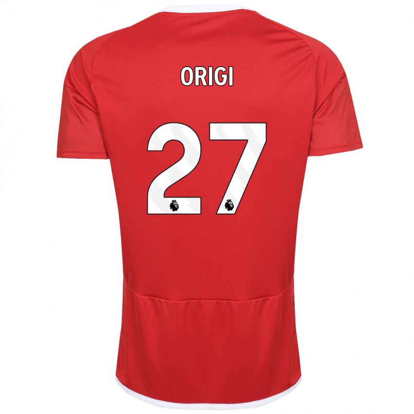 Niño Camiseta Divock Origi #27 Rojo 1ª Equipación 2023/24 La Camisa