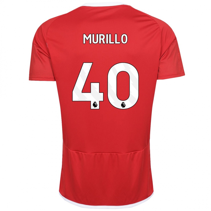 Niño Camiseta Murillo #40 Rojo 1ª Equipación 2023/24 La Camisa