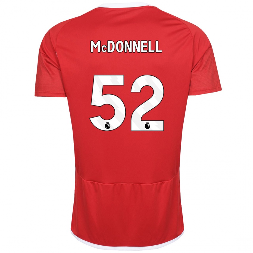 Niño Camiseta Jamie Mcdonnell #52 Rojo 1ª Equipación 2023/24 La Camisa