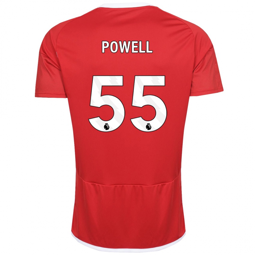 Niño Camiseta Josh Powell #55 Rojo 1ª Equipación 2023/24 La Camisa