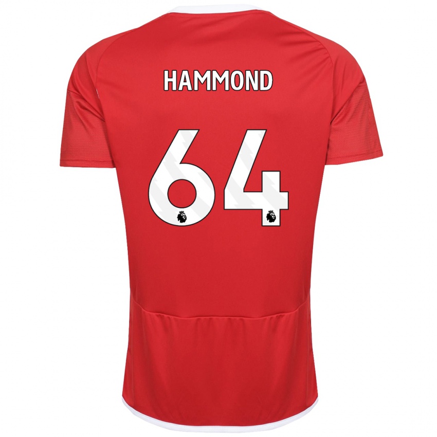 Niño Camiseta Ben Hammond #64 Rojo 1ª Equipación 2023/24 La Camisa