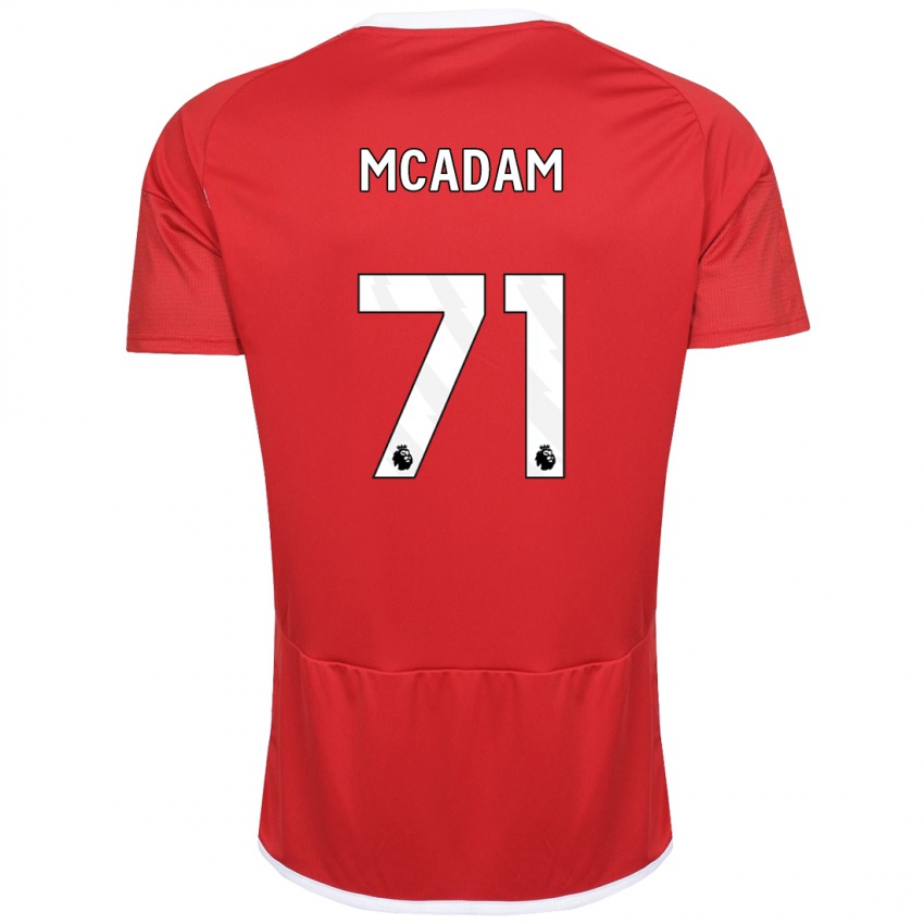 Niño Camiseta Kyle Mcadam #71 Rojo 1ª Equipación 2023/24 La Camisa