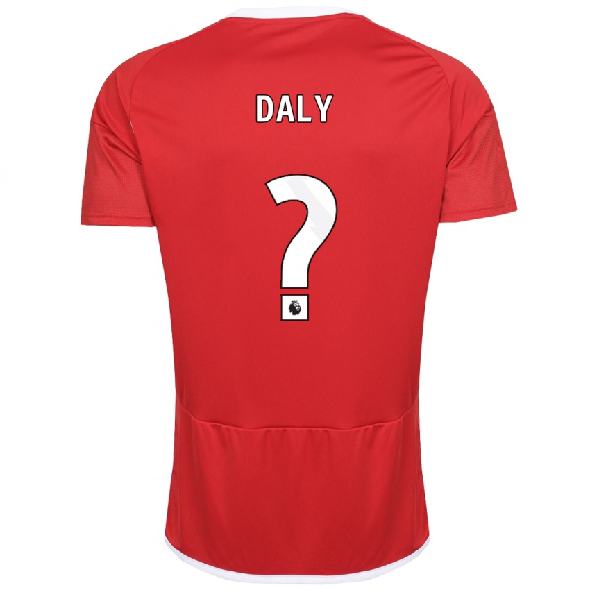 Niño Camiseta Cormac Daly #0 Rojo 1ª Equipación 2023/24 La Camisa