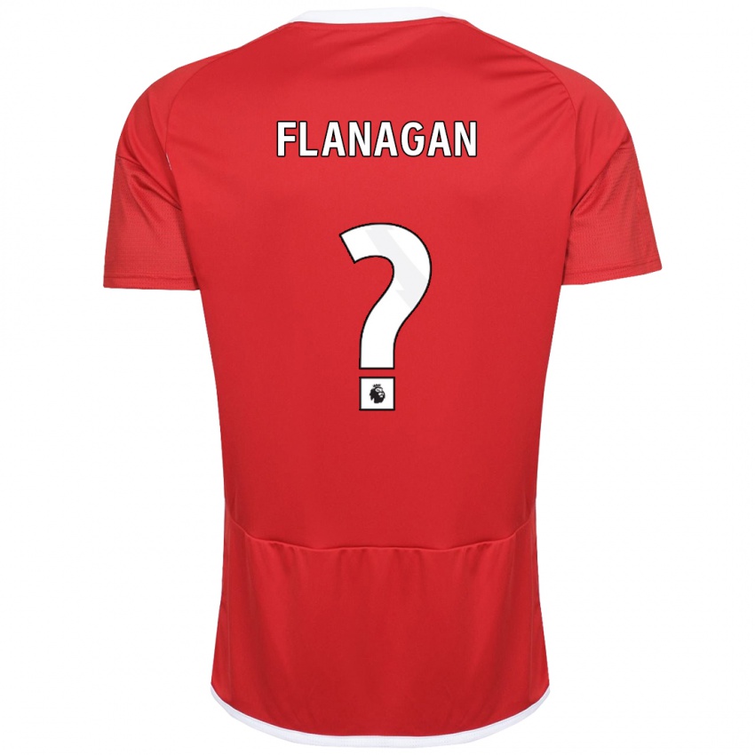 Niño Camiseta Theo Flanagan #0 Rojo 1ª Equipación 2023/24 La Camisa