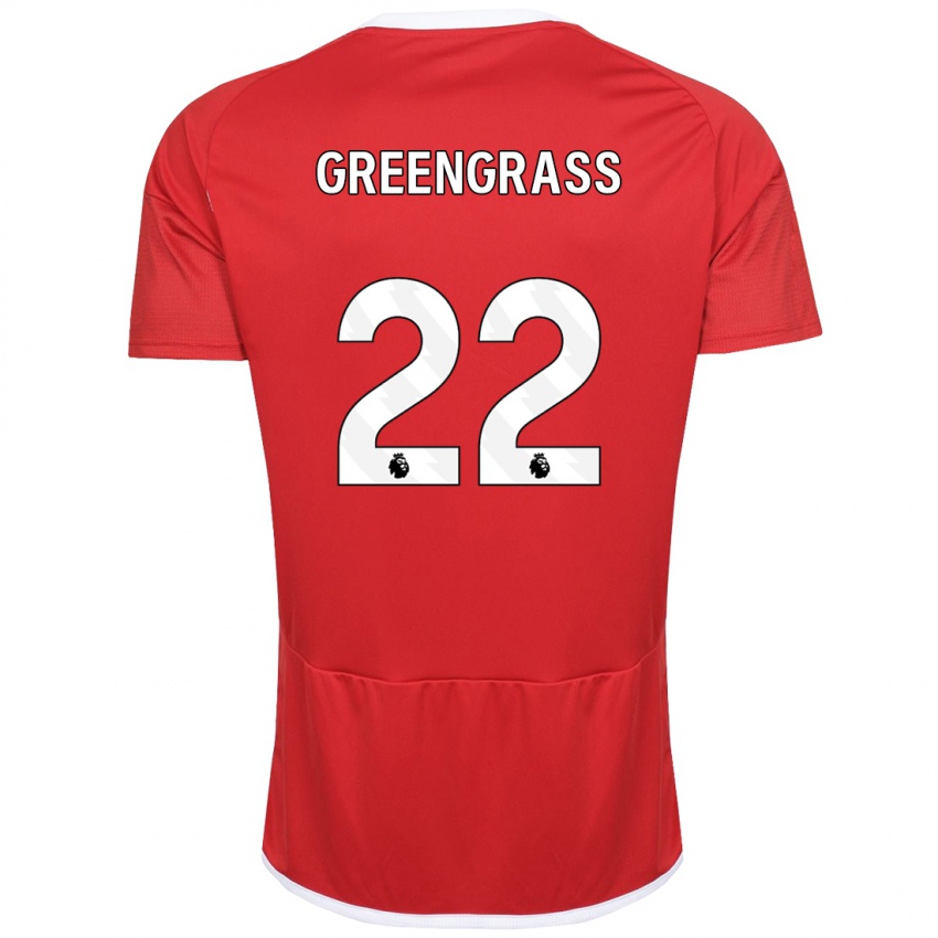 Niño Camiseta Charlotte Greengrass #22 Rojo 1ª Equipación 2023/24 La Camisa