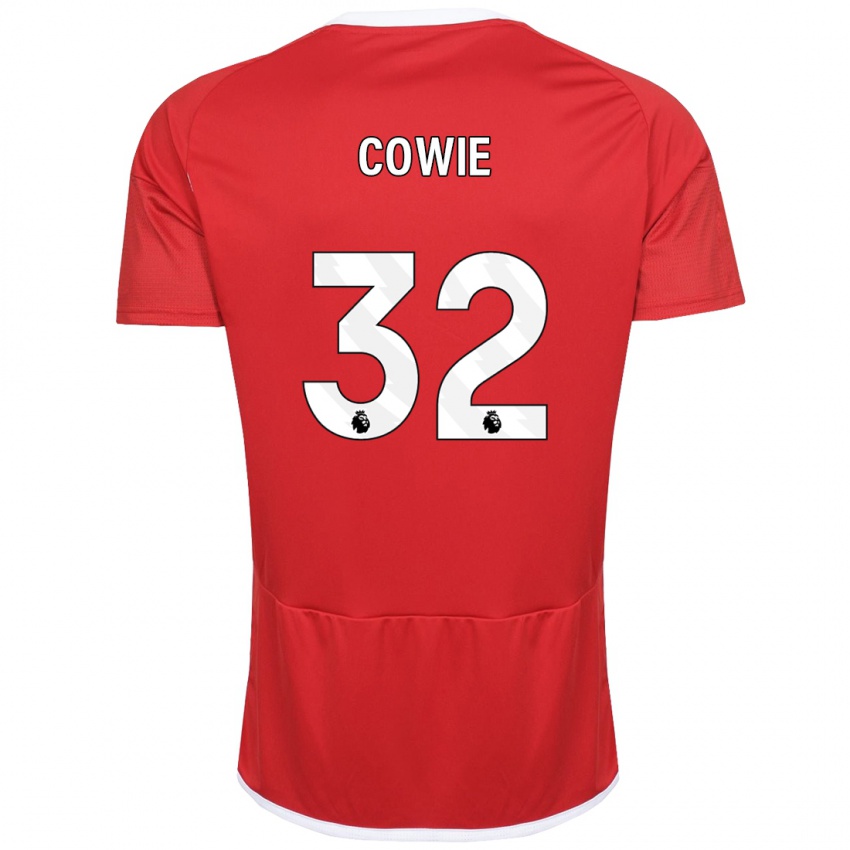 Niño Camiseta Abi Cowie #32 Rojo 1ª Equipación 2023/24 La Camisa