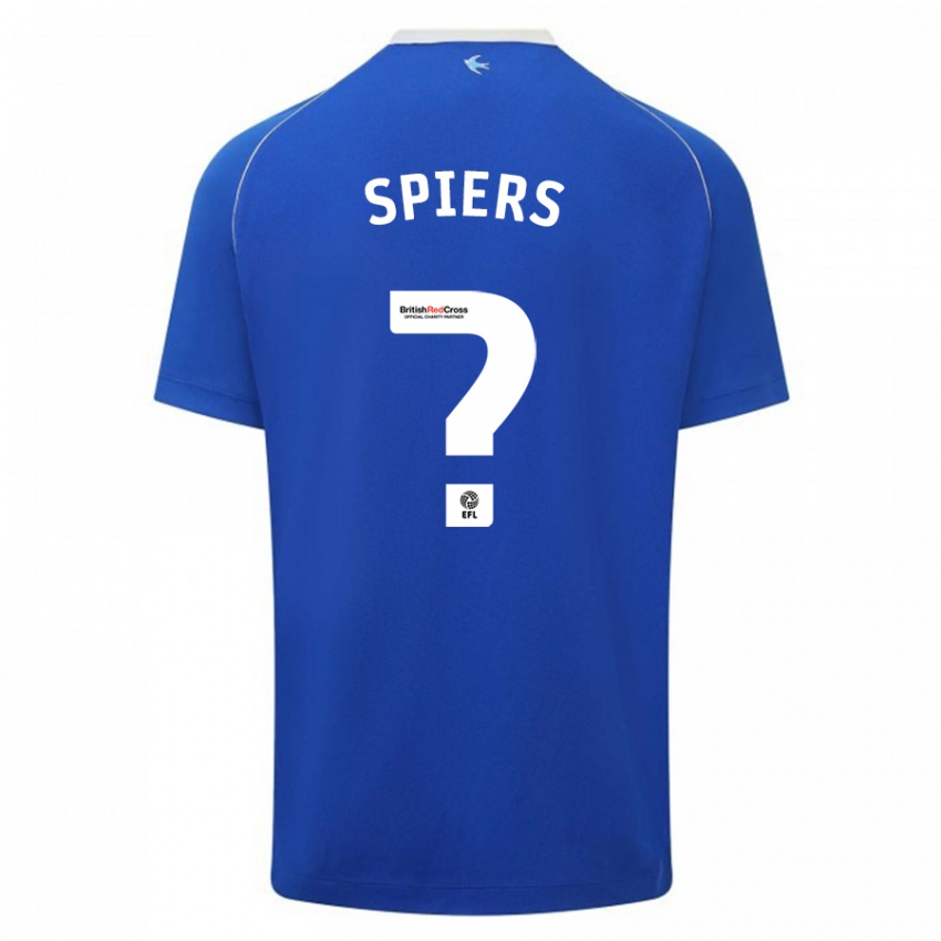 Niño Camiseta Will Spiers #0 Azul 1ª Equipación 2023/24 La Camisa