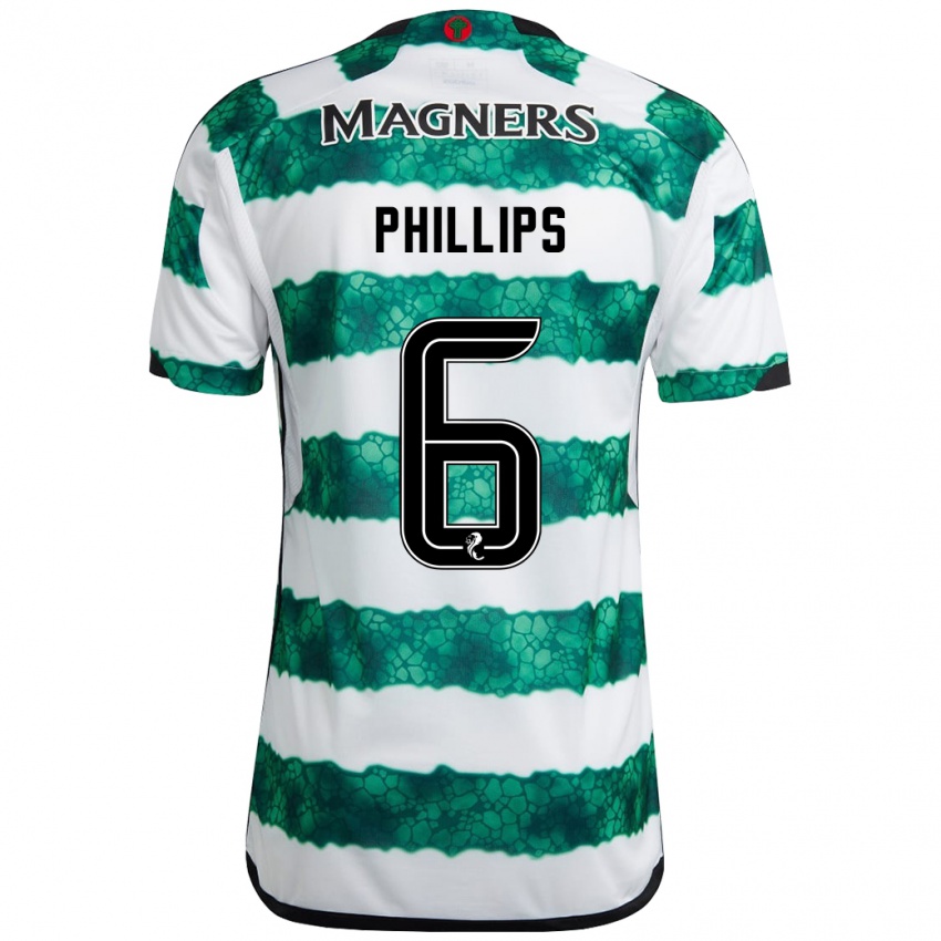 Niño Camiseta Nathaniel Phillips #6 Verde 1ª Equipación 2023/24 La Camisa