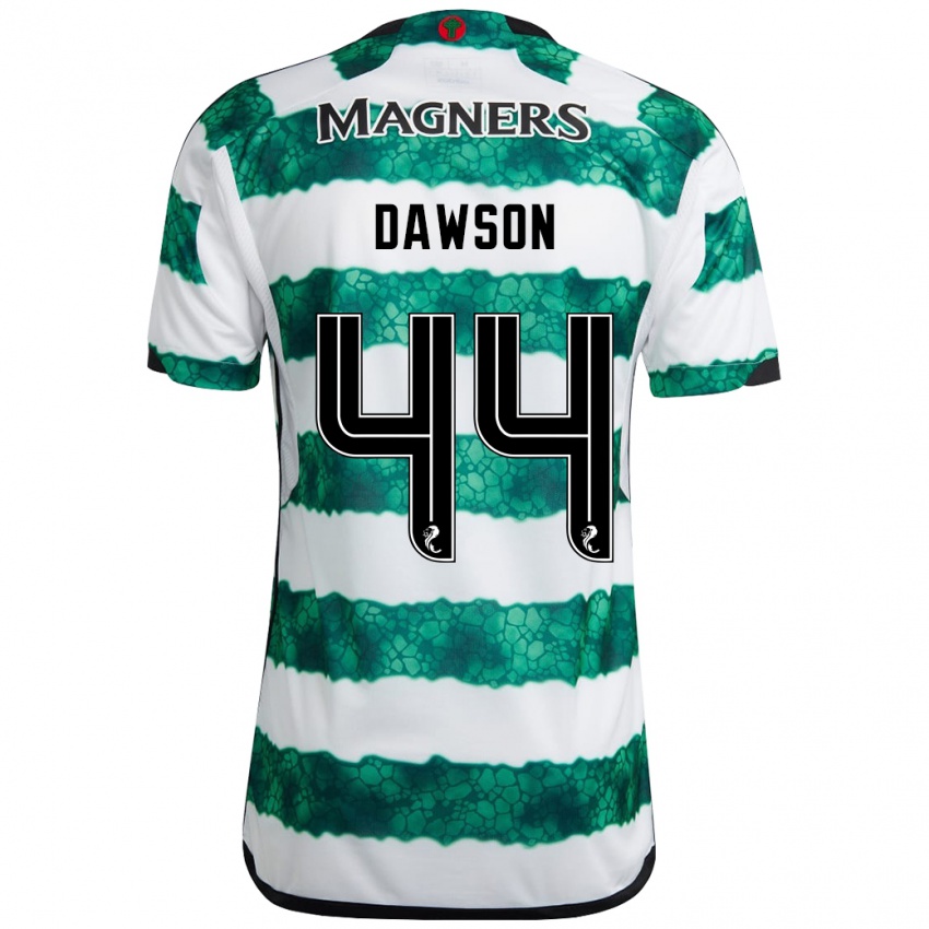 Niño Camiseta Joey Dawson #44 Verde 1ª Equipación 2023/24 La Camisa