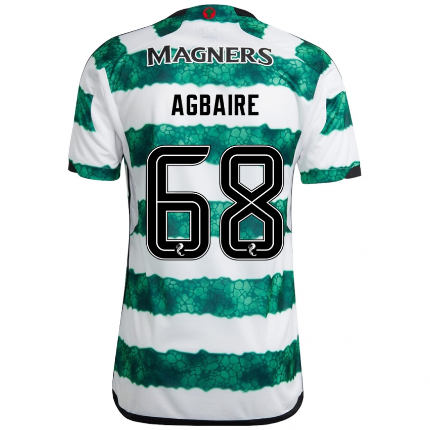 Niño Camiseta Lenny Agbaire #68 Verde 1ª Equipación 2023/24 La Camisa