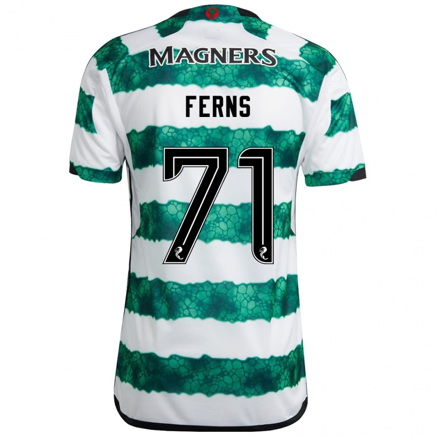 Niño Camiseta Abbie Ferns #71 Verde 1ª Equipación 2023/24 La Camisa